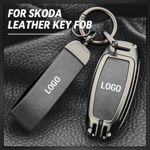 【Für Skoda】 – Schlüsselhülle aus echtem Leder