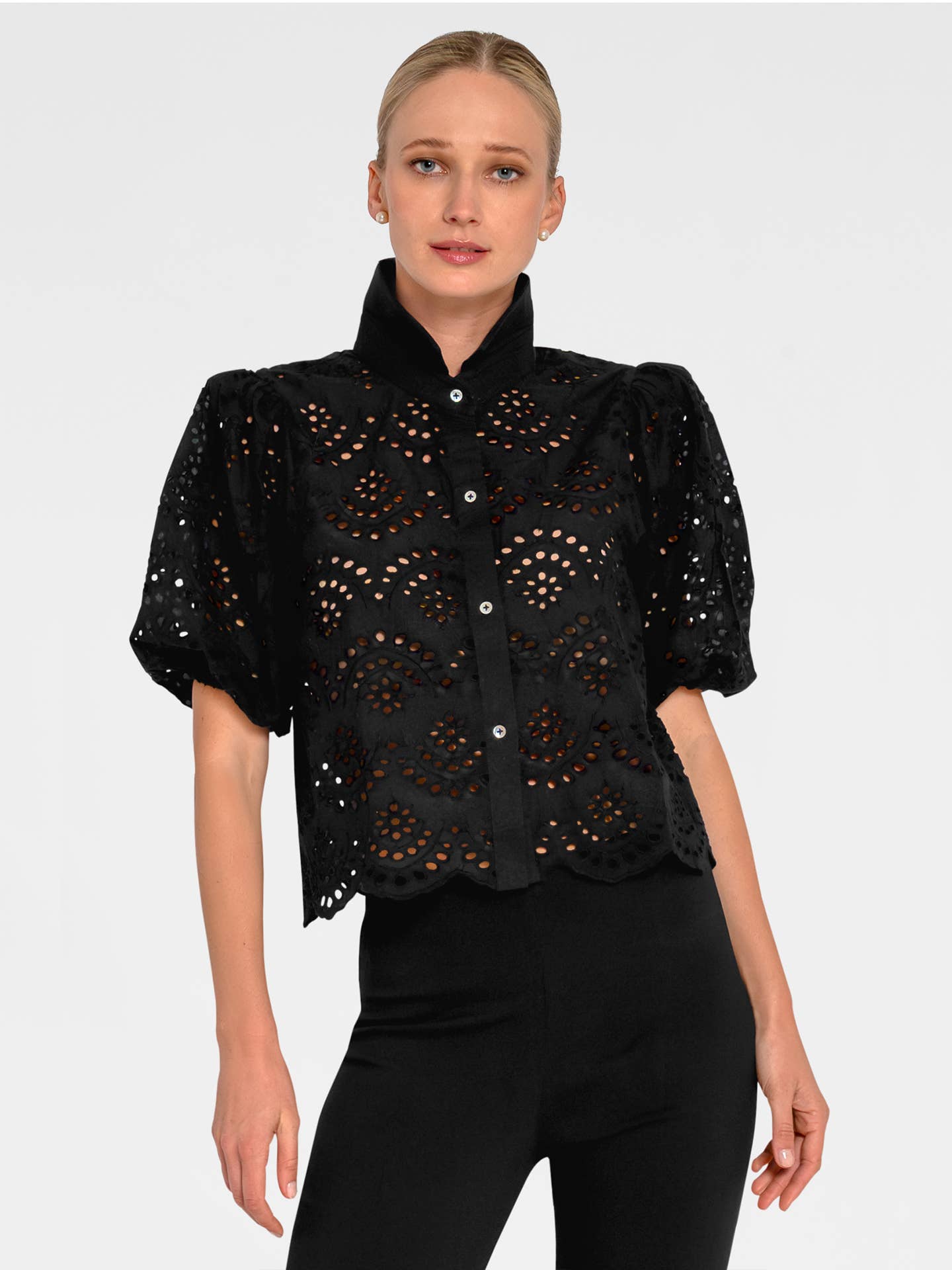 Babs Eyelet Top