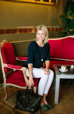 dudley stephens fleece top veronica beard white jeans rothys flats ralph lauren bag