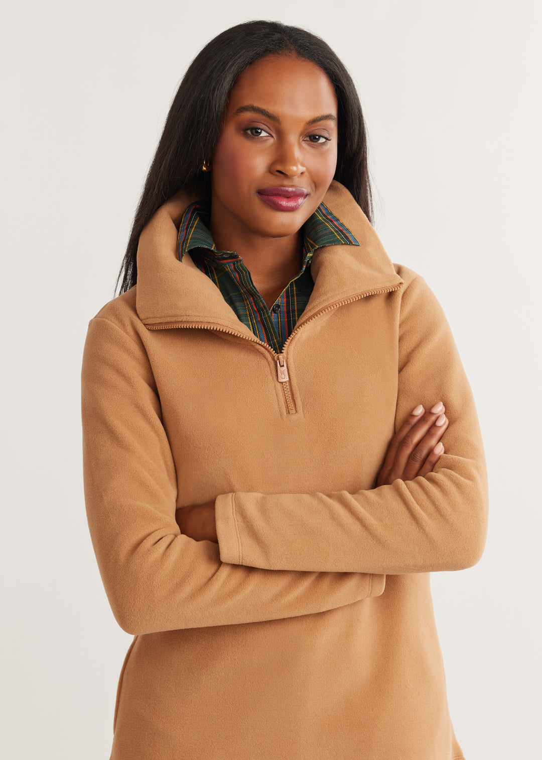 Park Slope Turtleneck in Vello Fleece (Cream) – Dudley Stephens