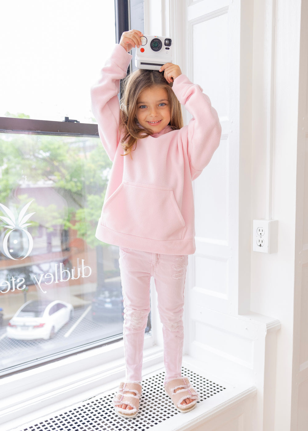 Kids Hendrie Hoodie in Vello Fleece (Periwinkle)