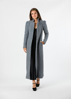 grey maxi coat