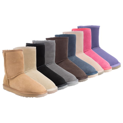 UGG Platinum Short Classic Boot - Australian Made in Ruby, Pink, Lilac, Grey, Sand, Black, Chestnut, Chocolate and Navy colours.
