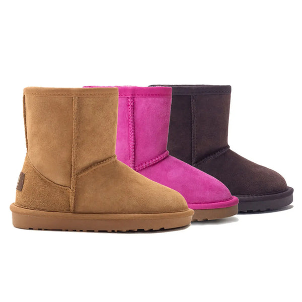 UGG Premium Kids Classic Boots in Chestnut, Pink and Chocolate