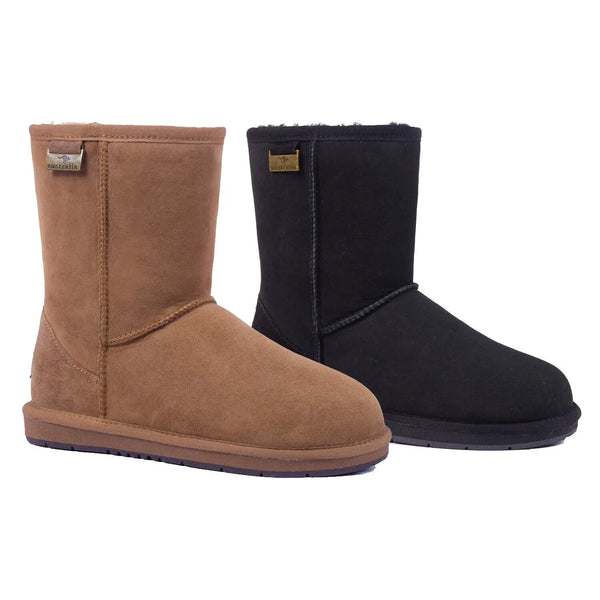 UGG Suede Short Classic Boots in Black, Chestnut Colours