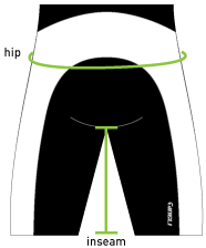 Shorts Sizing Diagram