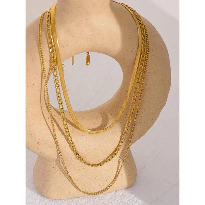 Multi Layer Chain Necklace Set - SHExFAB