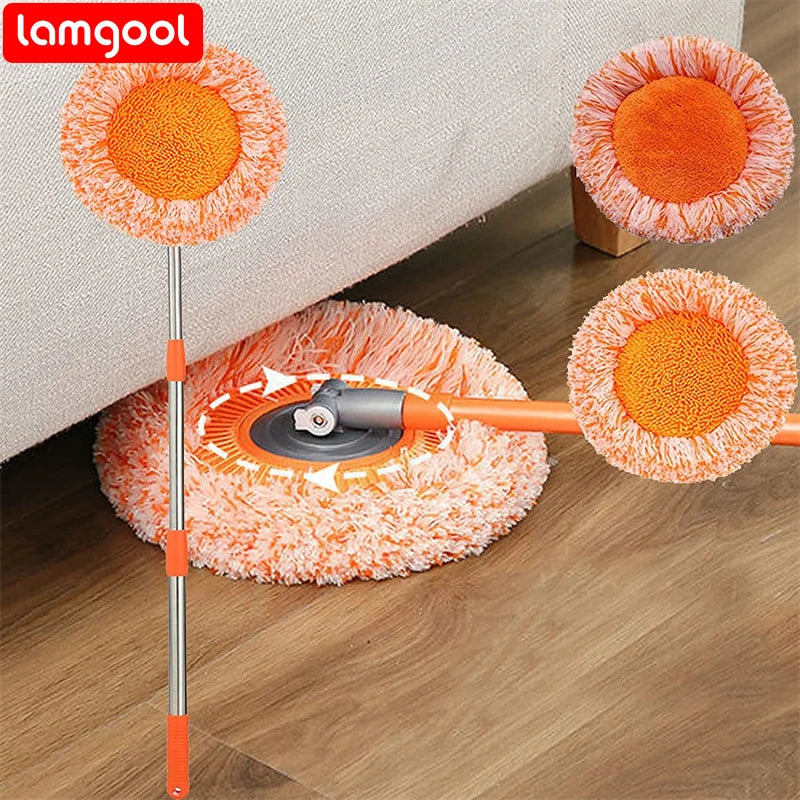Floor Mop with Extendable Long Handle & 360 Rotatable