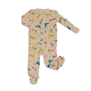 Baby Bamboo Zipper Sleeper - Woodland - B2SC