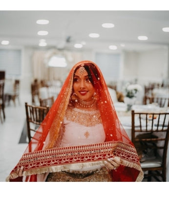 Nikah Red Qubool Hai Nikah Dupatta KYMABridal Dupatta , Net Dupatta , Embroidered Dupatta, Indian Bridal Wedding Wear Chunni, Stole, Scarf, Scarves, Veil, Hijab, Lehengha , Wedding Lehengha