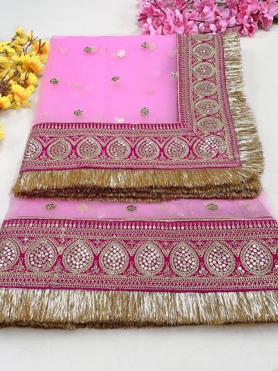 Bridal Dupatta , Net Dupatta , Embroidered Dupatta, Indian Bridal Wedding Wear Chunni, Stole, Scarf, Scarves, Veil, Hijab, Lehengha , Wedding Lehengha