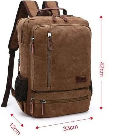 Mochila de Lona Masculina - Bolsa Notebook LC105 -0 4