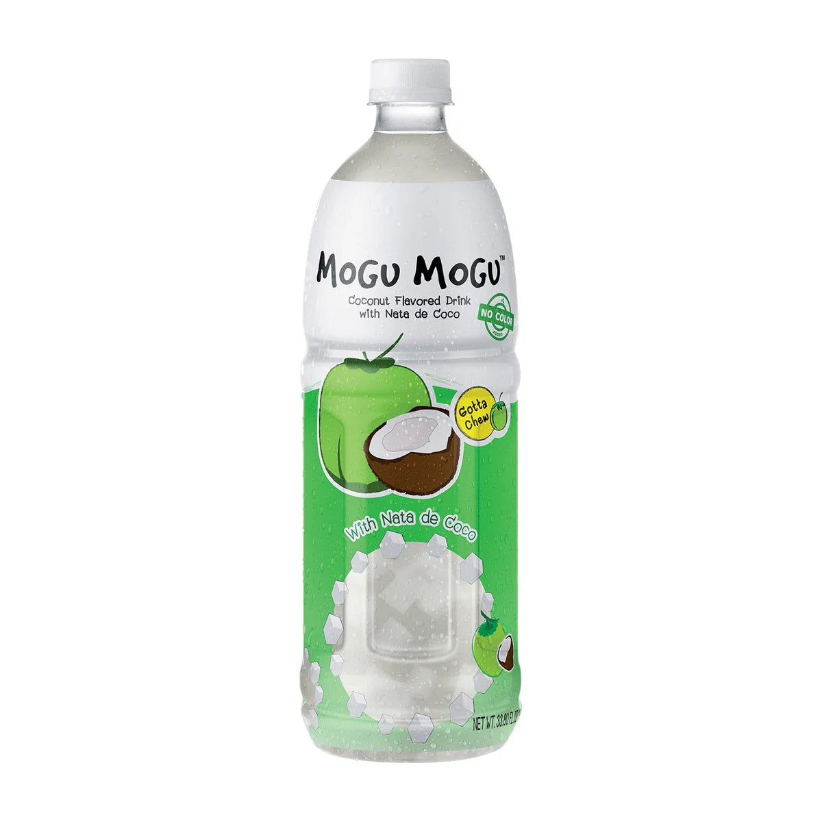 Mogu Mogu Coconut Flavored Drink with Coconut JELLY Cubes 1L (Thailand)