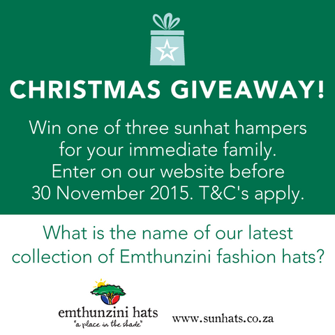 Emthunzini Hats Christmas Family Sun Hat Giveaway