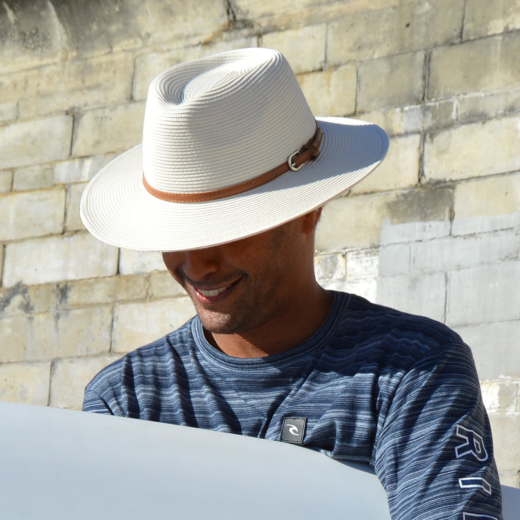 Barcelona  Mens Wide Brim Straw Sun Hat – American Hat Makers
