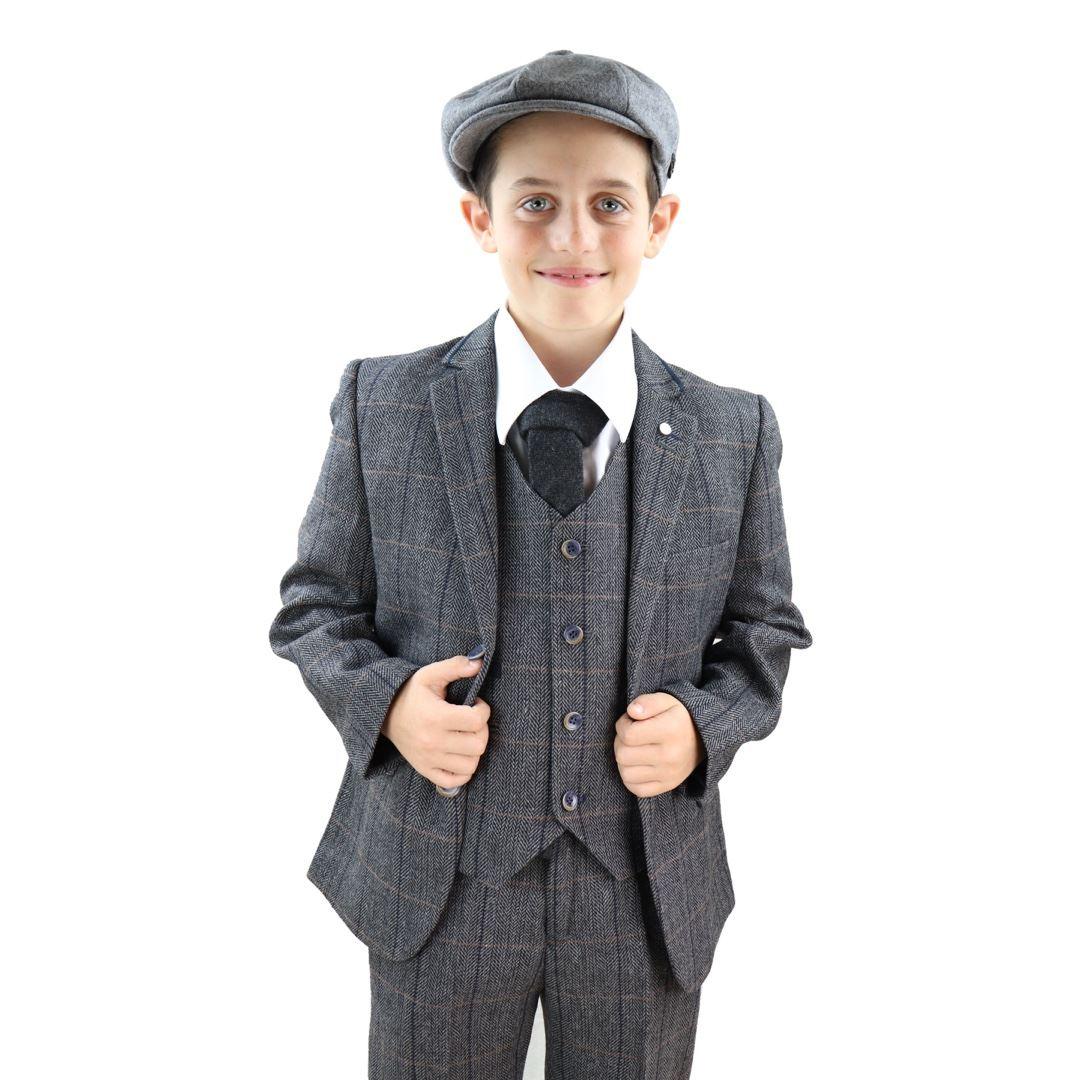 Racoon Baby Costume|boys' Formal Suit For Weddings & Parties -  Cotton-polyester Blend, Double Breasted, Solid Color
