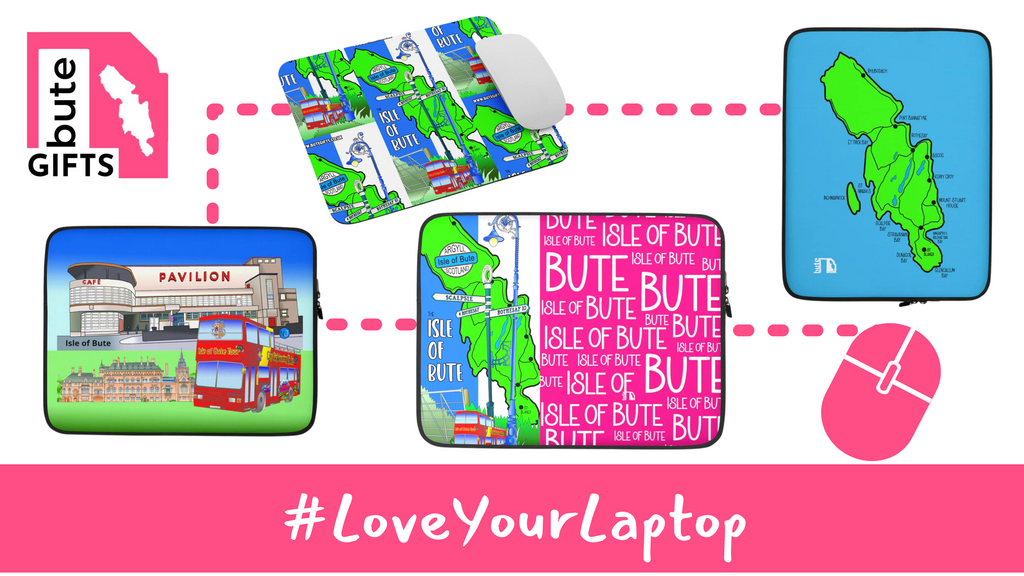 range of laptop sleeves and mousemats from Bute Gifts