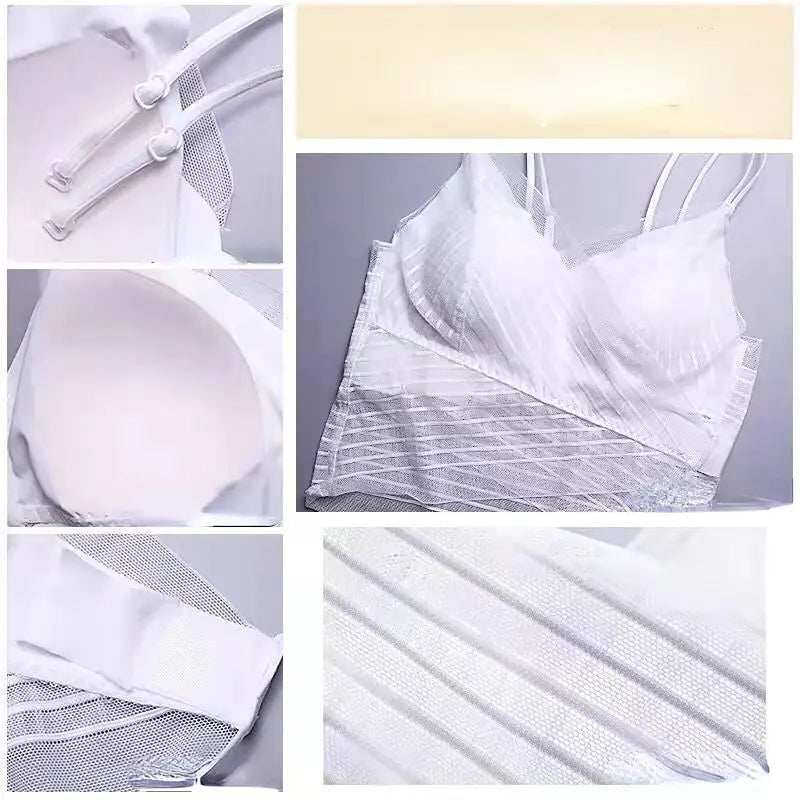 Summer Camouflage Cut Top Lace Print Women's Tank Top