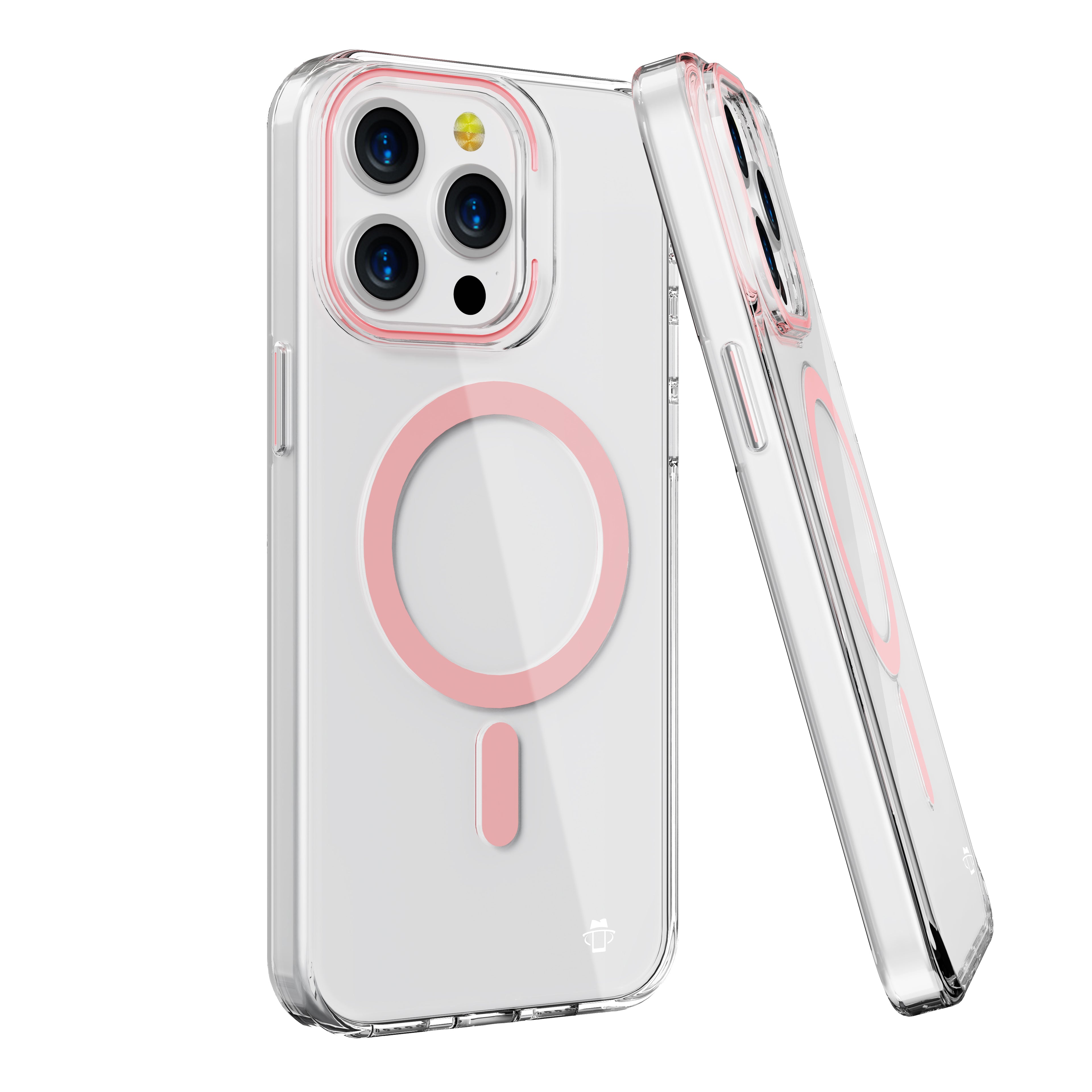 Pink Pure Clear Magnetic Case in Package for iPhone 12 Pro Max