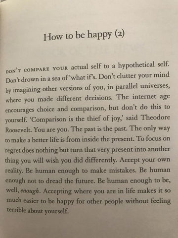 How to be happy