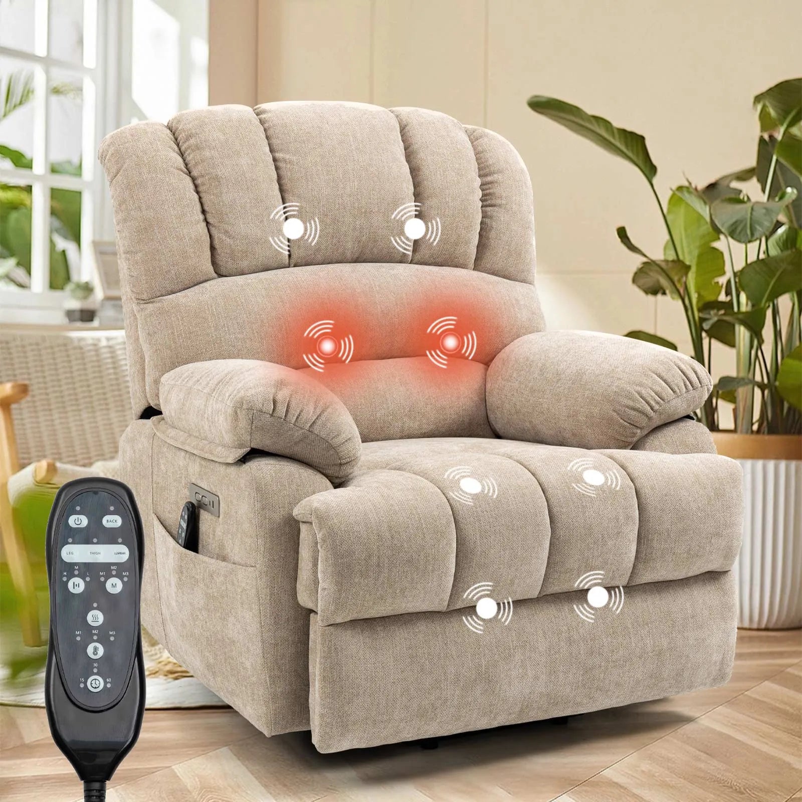 Petite Lift Recliner Chair with Cup Holders for Small Person Small