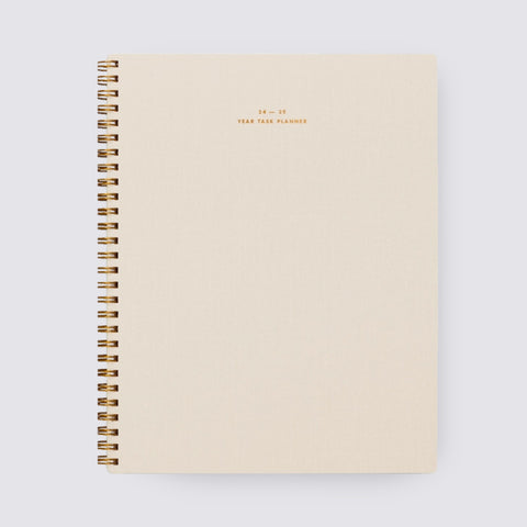 2024 - 2025 Academic Year Task Planner Natural Linen