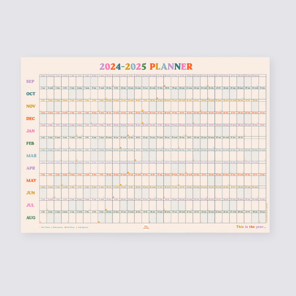2024-2025 This Is The Year Academic Wall Planner