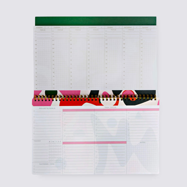 Floral Desktop Planner by The Completist