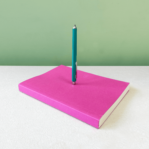 Pink notebook and pen gift set