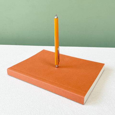 Orange Notebook and Pen Set