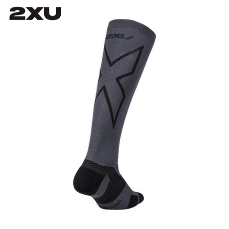 2XU Vectr Light Cushion Crew Socks - Black / Titanium – Running