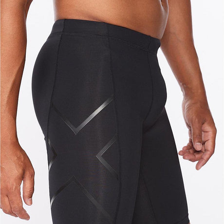 2XU Mens Light Speed Compression Shorts (Flint/Black Reflective)