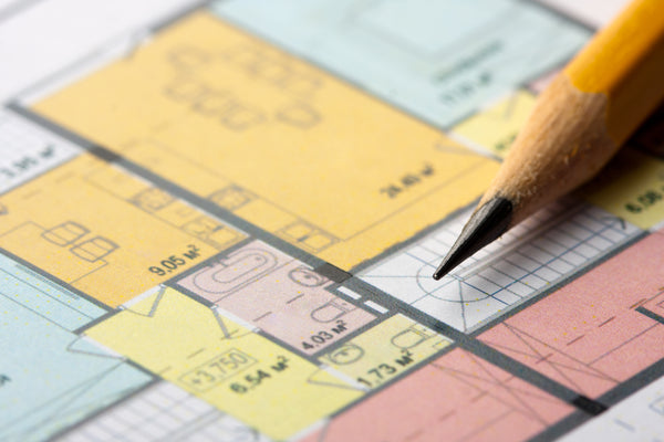 Floor plan for kitchen cabinets