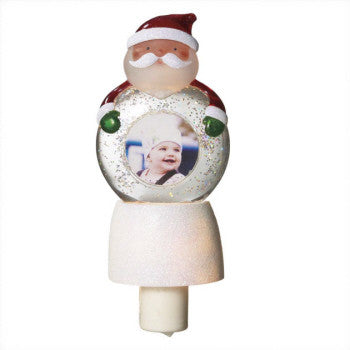 santa glitter night light