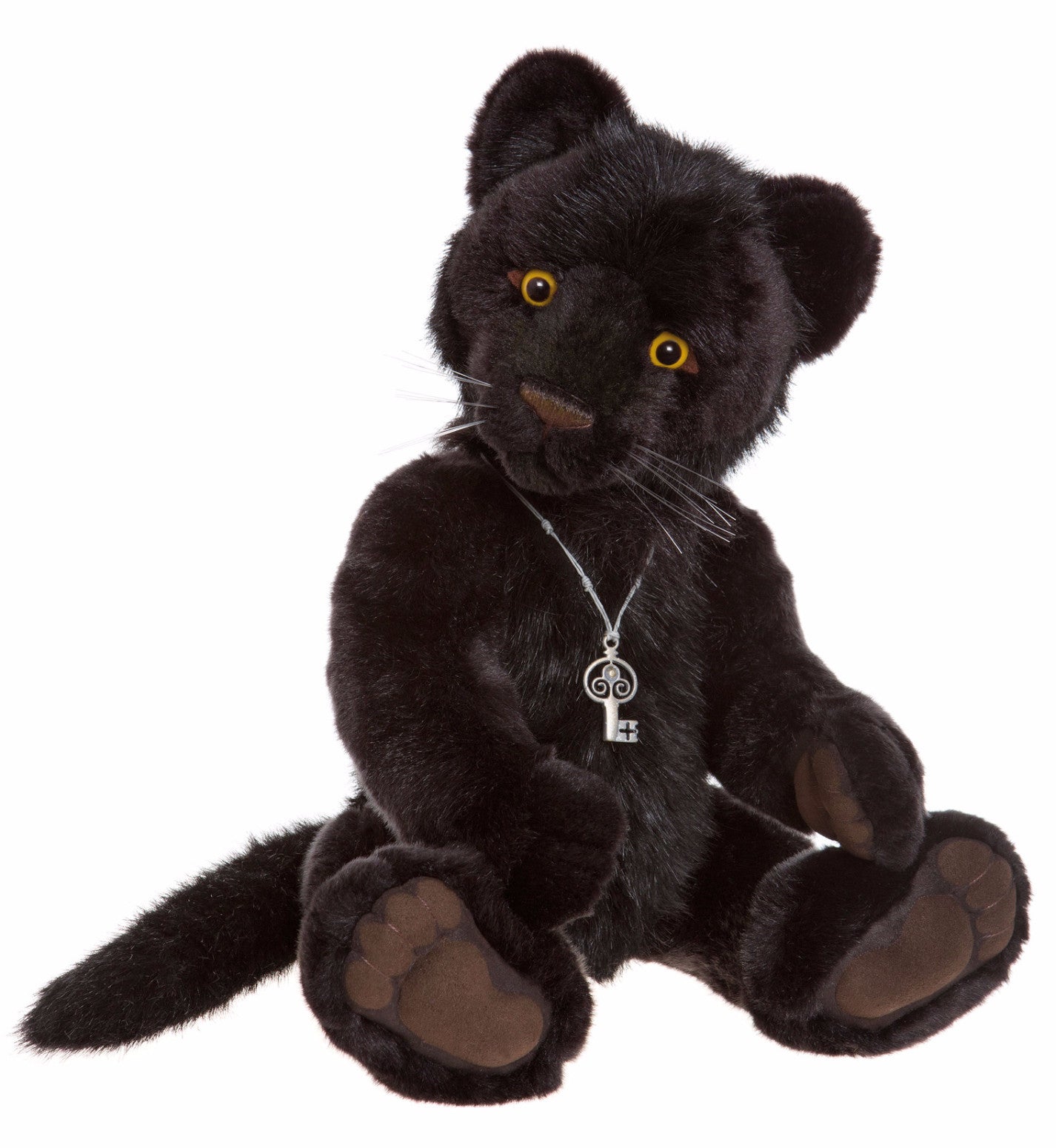 black panther plush doll