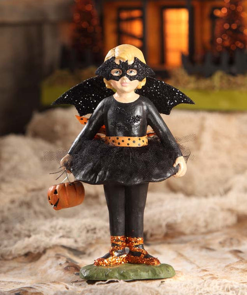 Bethany Lowe Ballerina Bat Girl Halloween Figurine