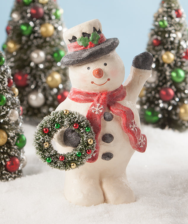 Jolly Greeting Snowman Bethany Lowe Christmas Figurines