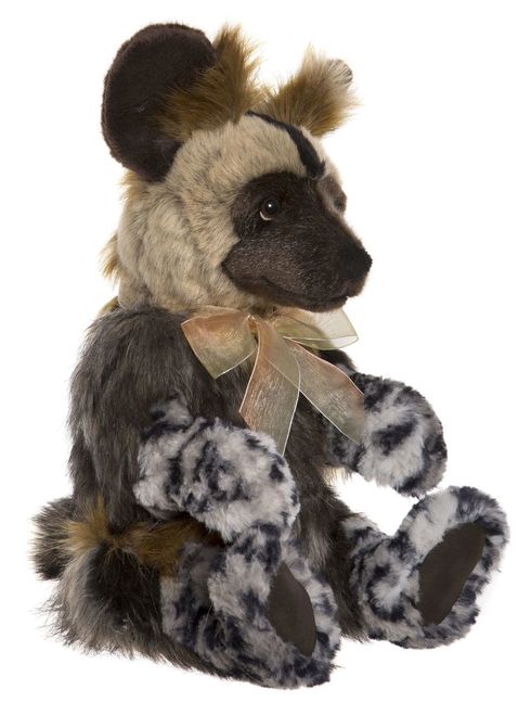 painted dog stuffed animal