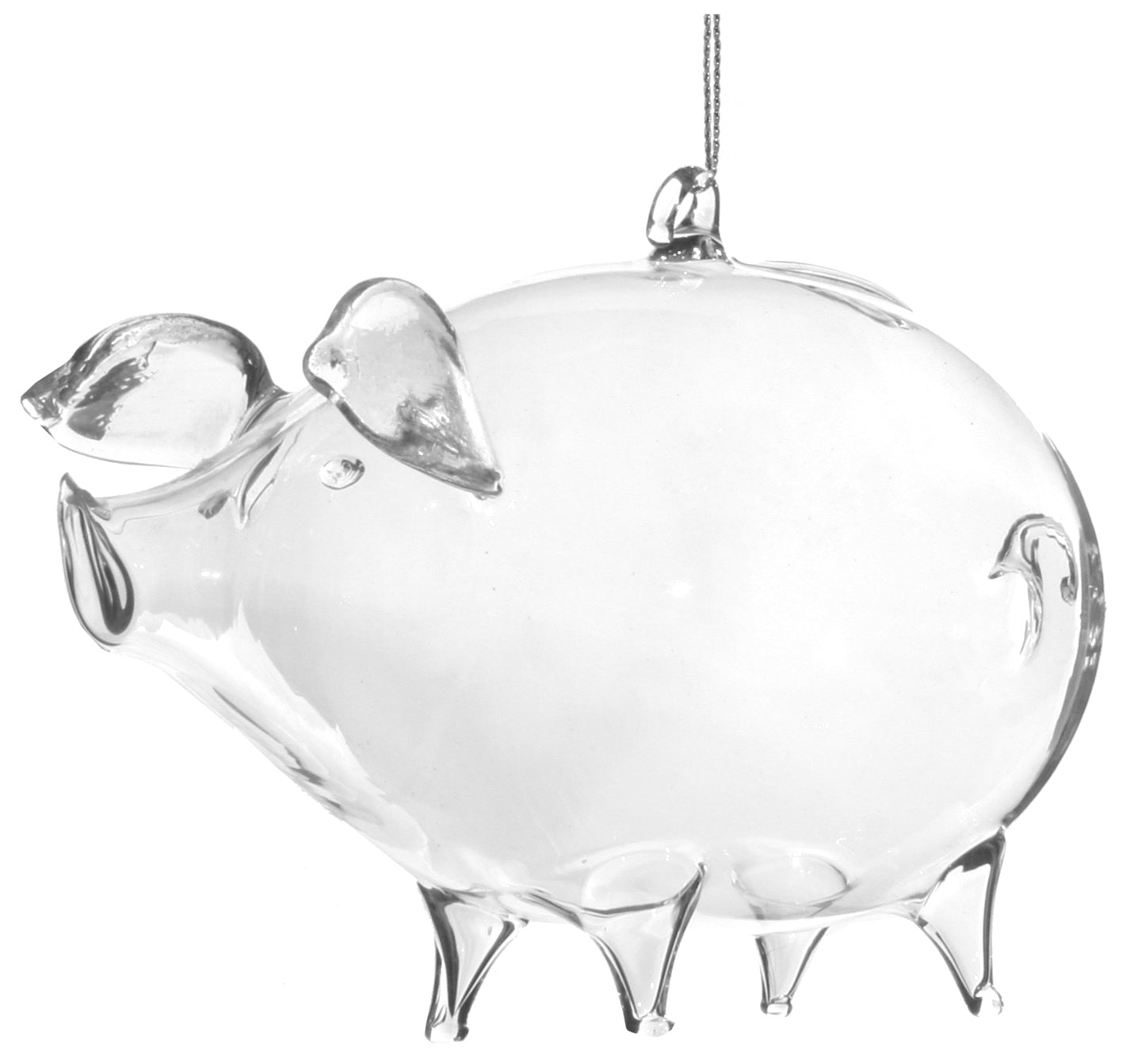 glass piggy bank