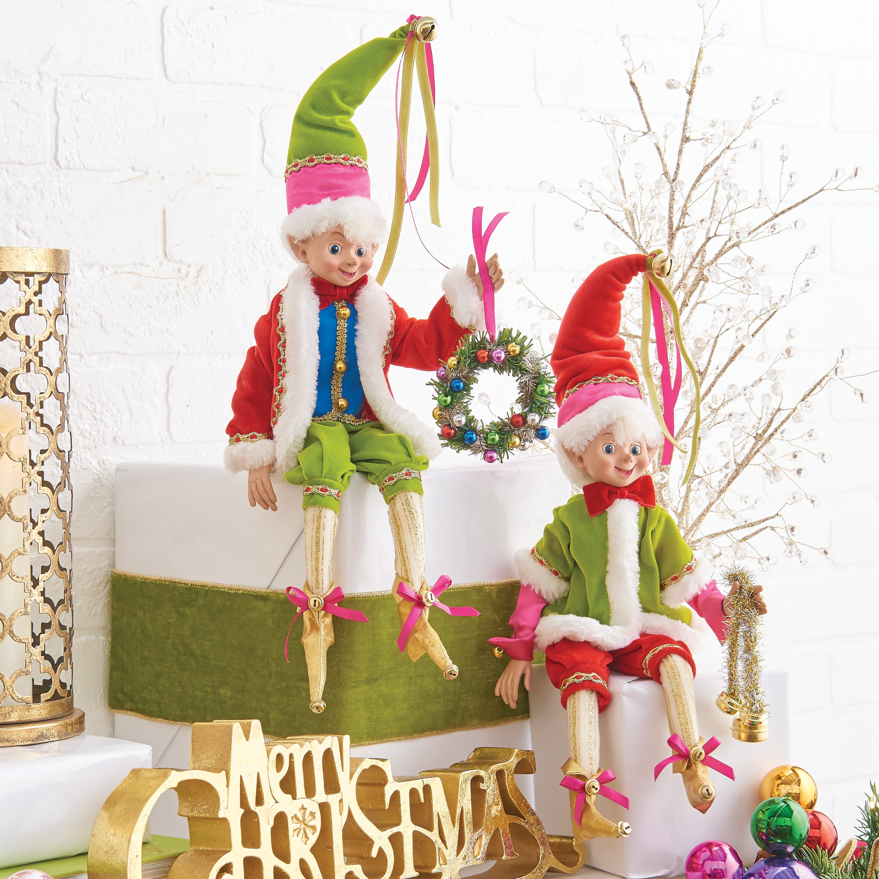 christmas elves dolls