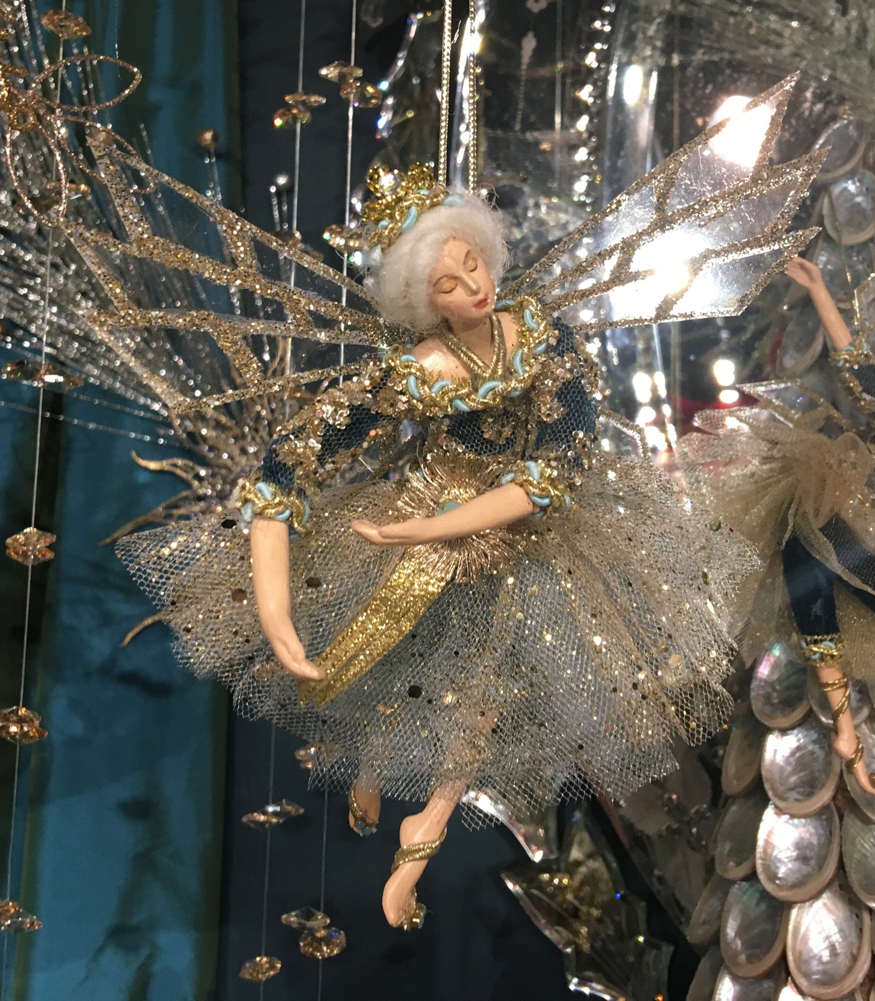 Elegant Fairy Ornament Gold Katherine's Collection Christmas