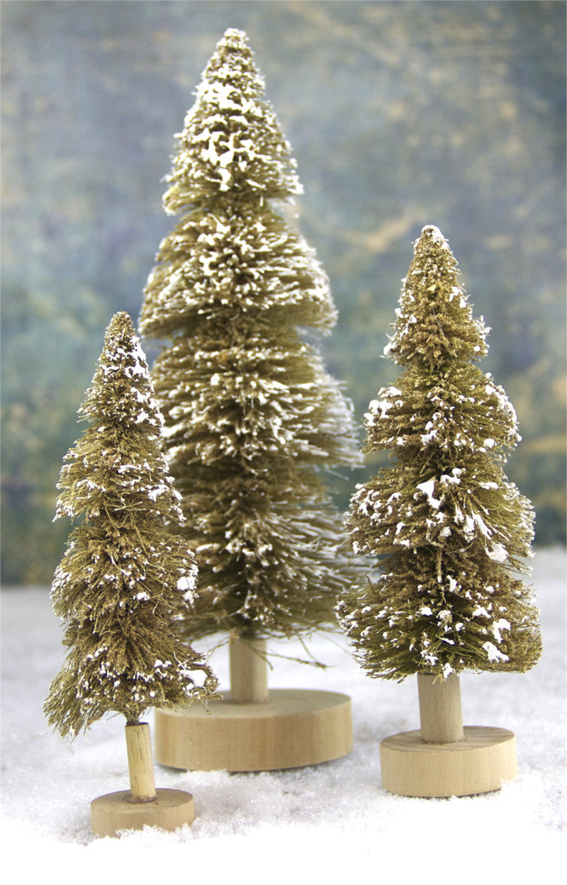 Forest Pine Bottle Brush Trees | Great for Christmas Villages ...