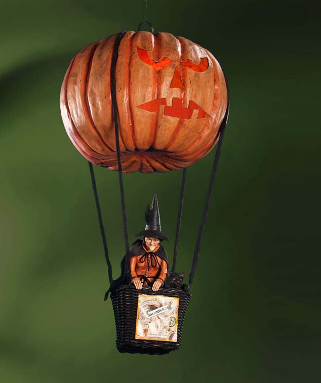Halloween Hot Air Balloon Pumpkin Witch Bethany Lowe
