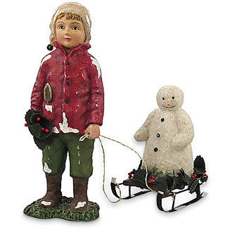 Jake with Sled - TheHolidayBarn.com