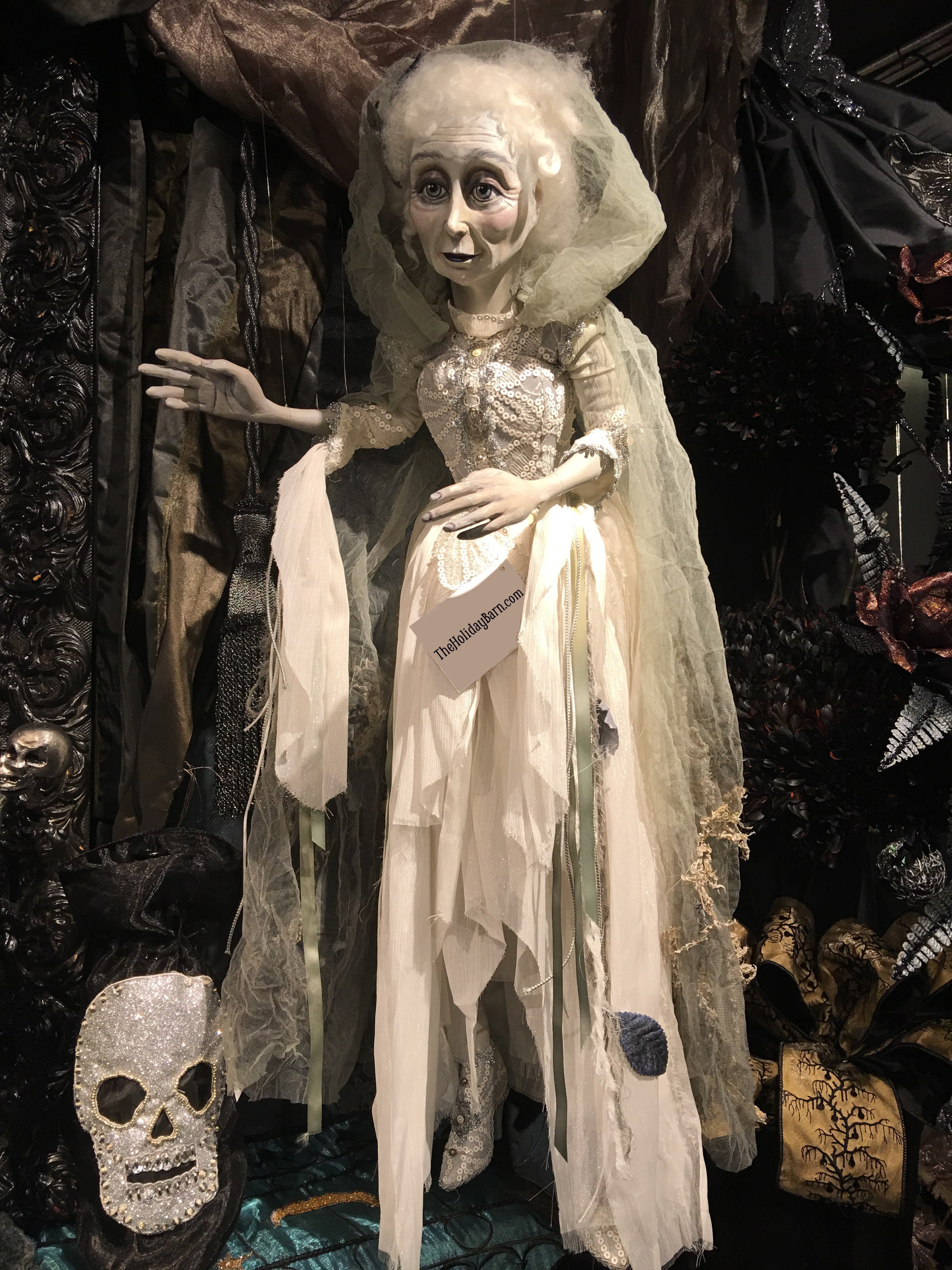 Lady in Mourning Ghost Bride 34" Katherine's Collection Halloween Doll