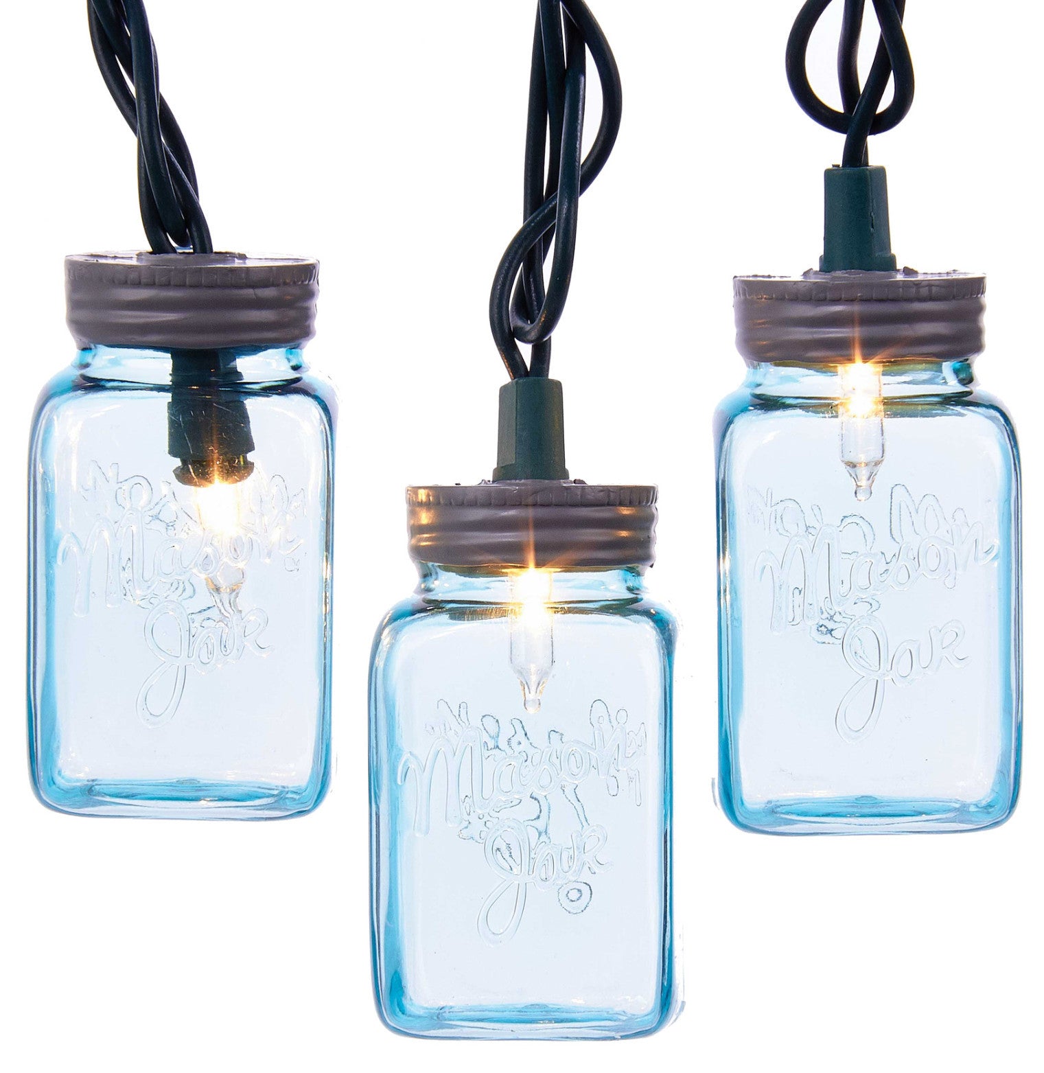 Mason Jar String Lights - TheHolidayBarn.com