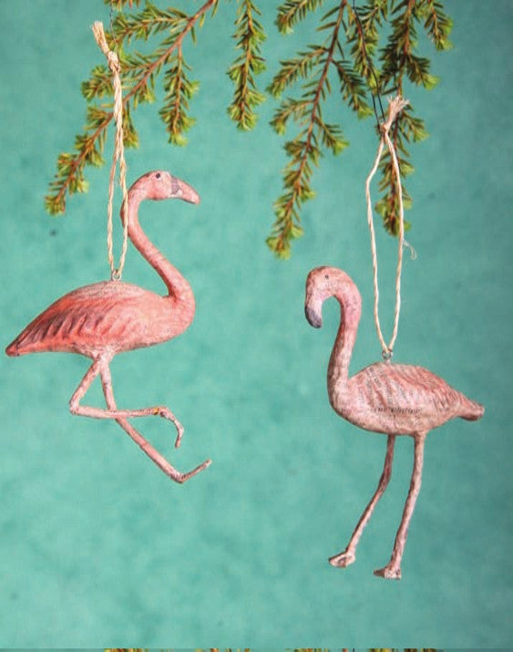 diy flamingo ornaments