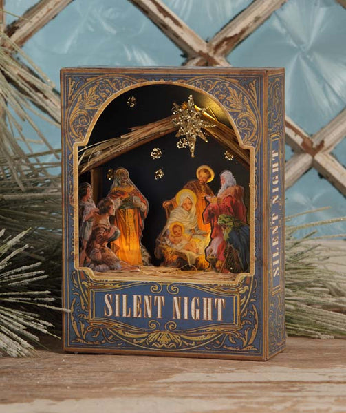 Silent Night Shadowbox - Nativity Scene | Bethany Lowe Christmas ...