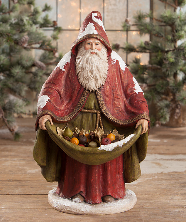 Traditional Old World Santa with Fruit Bethany Lowe Christmas