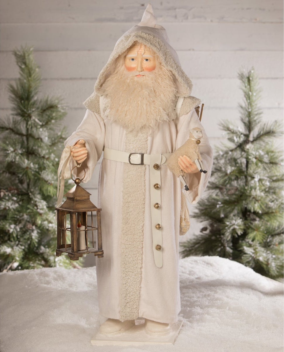 Winter Father Christmas With Lantern | Bethany Lowe Santas ...